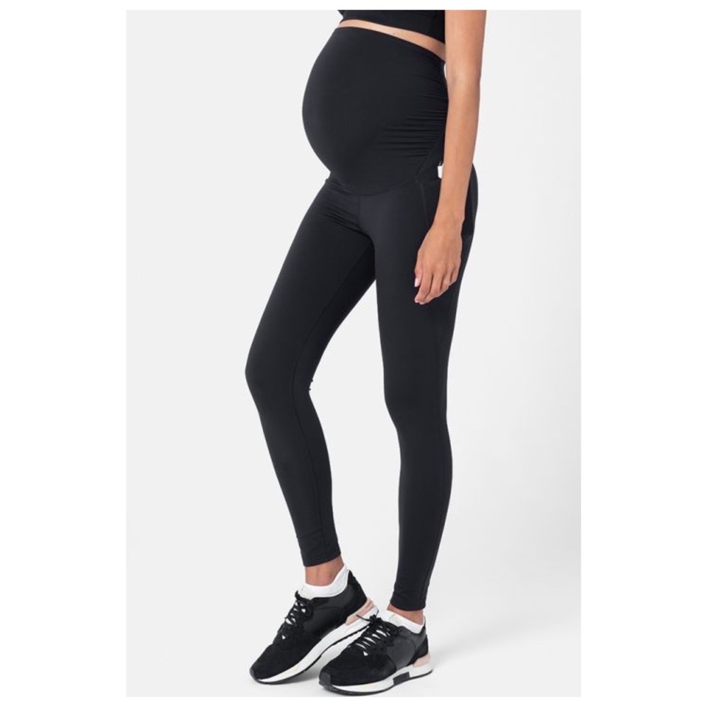 Seraphine Maternity Black Bump & Back Support Maternity Leggings